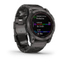 Garmin FENIX 7X Sapphire Solar титановый угольно-серый DLC с угольно-серым титановым DLC браслетом