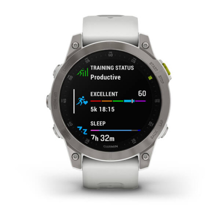 Garmin  EPIX (Gen 2) Sapphire титановый белый Garmin  EPIX (Gen 2) Sapphire титановый белый