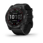 Garmin FENIX 7X Sapphire Solar титановый черный DLC с силиконовым ремешком