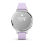 Garmin LILY 2 Active Серебристые с фиолетовым силиконовым ремешком Jasmine