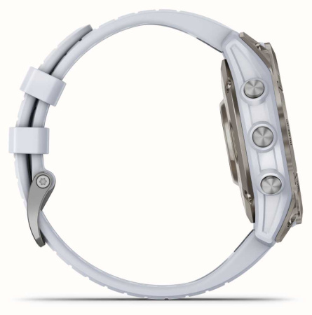 Garmin EPIX Pro (Gen 2) Sapphire Edition 47 мм, титановый, белый DLC, белый ремешок