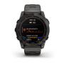 Garmin FENIX 7X Sapphire Solar титановый угольно-серый DLC с угольно-серым титановым DLC браслетом