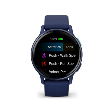 Garmin VIVOACTIVE 5 синие с металлически-синим безелем и силиконовым ремешком Garmin VIVOACTIVE 5 синие с металлически-синим безелем и силиконовым ремешком