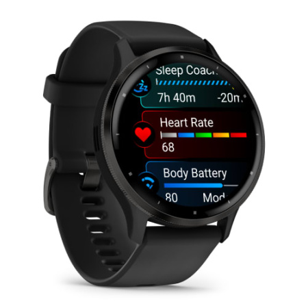 Garmin VENU 3 черные с серым безелем Garmin VENU 3 черные с серым безелем