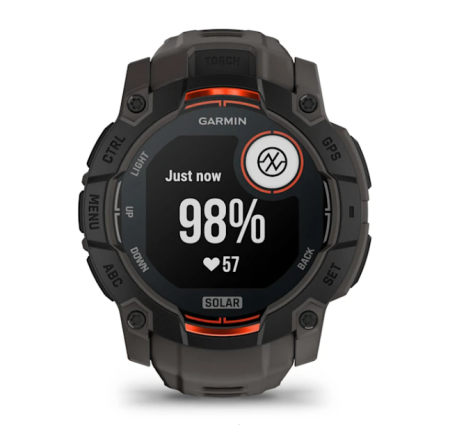 Garmin INSTINCT 3, 50 мм, Solar, Black with Charcoal Band