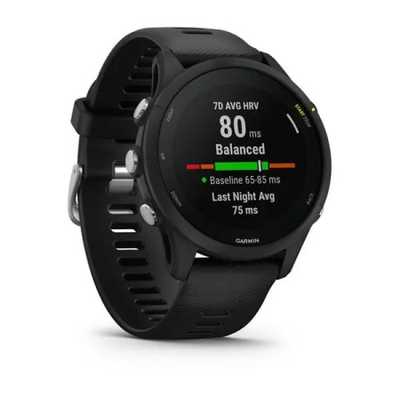 Garmin FORERUNNER 255 Music с черным ремешком