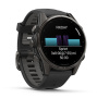 Garmin FENIX 8, 43 мм, AMOLED, Sapphire Carbon Gray DLC Titanium with black/pebble gray силиконовый ремешок Garmin FENIX 8, 43 мм, AMOLED, Sapphire Carbon Gray DLC Titanium with black/pebble gray силиконовый ремешок