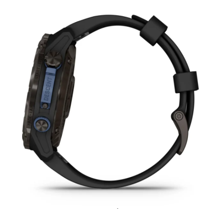 Garmin DESCENT MK3i  серый DLC Titanium с черным силиконовым ремешком и приемопередатчиком Descent T2