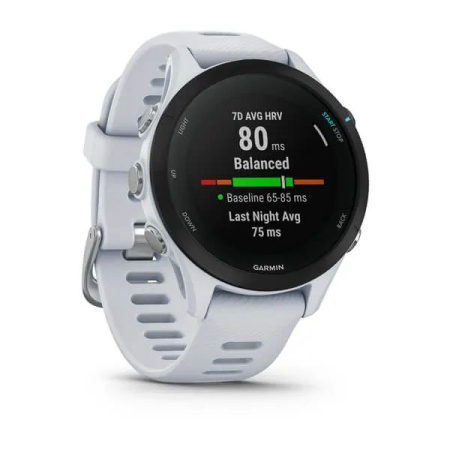 Garmin FORERUNNER 255S Music с белым ремешком Garmin FORERUNNER 255S Music с белым ремешком