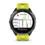 Garmin  FORERUNNER 965 черные, темно-серый DLC титановый безель, с желто-черным ремешком Garmin  FORERUNNER 965 черные, темно-серый DLC титановый безель, с желто-черным ремешком