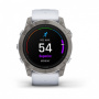 Garmin EPIX PRO (Gen 2) Sapphire Edition 51 мм, титановый белый, DLC, белый силиконовый ремешок Garmin EPIX PRO (Gen 2) Sapphire Edition 51 мм, титановый белый, DLC, белый силиконовый ремешок