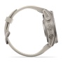 Часы Garmin Fenix 9 - 43 мм, титановый, туманно-серый силиконовый ремешок