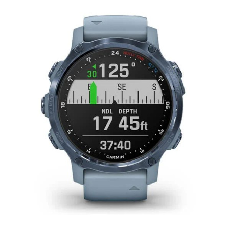 Garmin DESCENT MK2S голубой корпус c силиконовым ремешком цвета морской пены