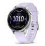 Garmin VENU 4 41 mm, Silver with Periwinkle Silicone Band