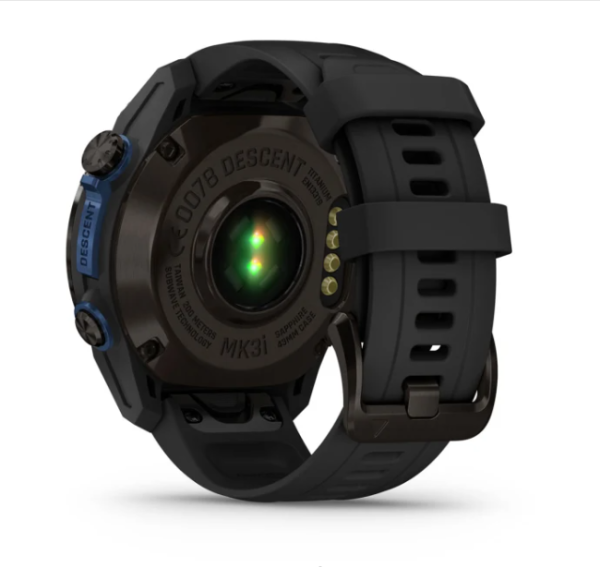 Garmin DESCENT MK3i Карбоново-серый DLC из титана с черным силиконовым ремешком