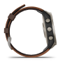 Garmin D2 Mach 2, 47 мм Titanium with Oxford Brown Leather Band