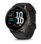 Garmin VENU 4 45 mm, Slate with Black Silicone Band