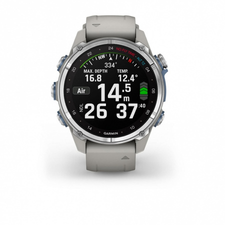 Garmin DESCENT MK3 дымчато-серый силиконовый рeмешок