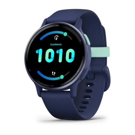 Garmin VIVOACTIVE 5 синие с металлически-синим безелем и силиконовым ремешком Garmin VIVOACTIVE 5 синие с металлически-синим безелем и силиконовым ремешком