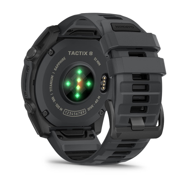 Часы Garmin Tactix 8 - 51 мм, Amoled, Cerakote Coating, серый