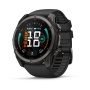Часы Garmin Fenix 9 - 51 мм, титановый, угольно-серый DLC, черный силиконовый ремешок