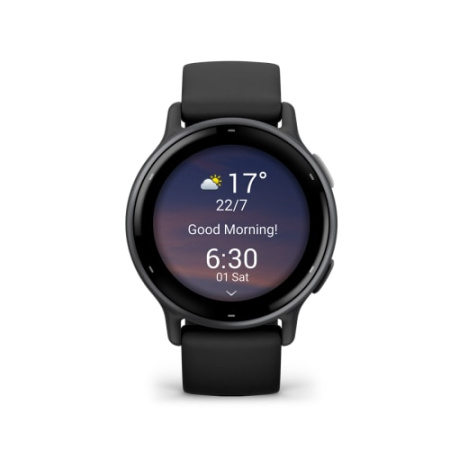 Garmin VIVOACTIVE 5 черные с серым безелем и силиконовым ремешком Garmin VIVOACTIVE 5 черные с серым безелем и силиконовым ремешком