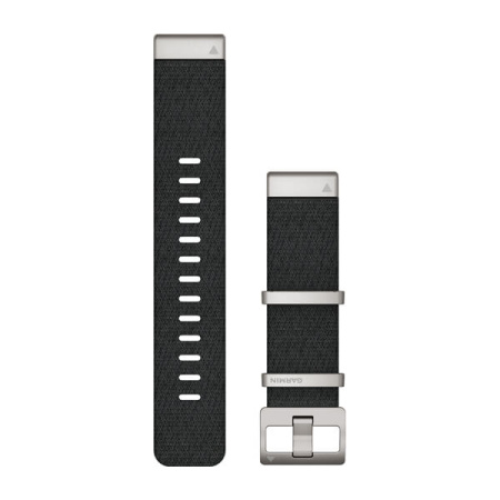 Garmin QUICKFIT 22 ММ (нейлоновый) черный с серебристой застежкой Garmin QUICKFIT 22 ММ (нейлоновый) черный с серебристой застежкой