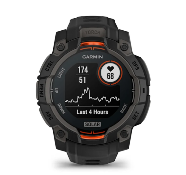 Garmin INSTINCT 3, 45 мм, Solar, Black with Black Band Garmin INSTINCT 3, 45 мм, Solar, Black with Black Band