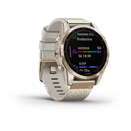 Garmin FENIX 7S Sapphire Solar титановый кремовый с нейлоновым ремешком Garmin FENIX 7S Sapphire Solar титановый кремовый с нейлоновым ремешком