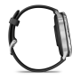 Garmin D2 Air X15 Silver with Black Silicone Band