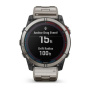 Garmin QUATIX 7X Sapphire Solar титановый с серебристым титановым браслетом