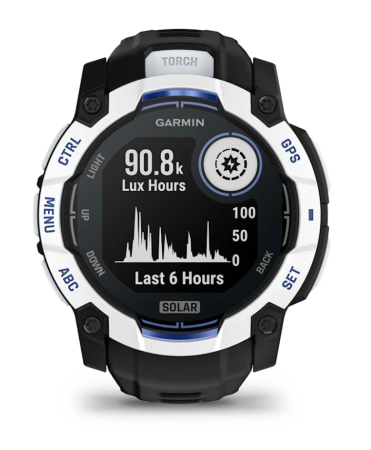 Garmin INSTINCT 3 50 mm, Solar, Whitestone with Black/Bolt Blue Band