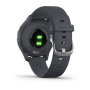 Garmin  VIVOMOVE 3S серебристый циферблат с гранитно-синим ремешком Garmin  VIVOMOVE 3S серебристый циферблат с гранитно-синим ремешком