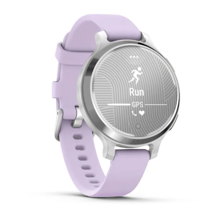 Garmin LILY 2 Active Серебристые с фиолетовым силиконовым ремешком Jasmine