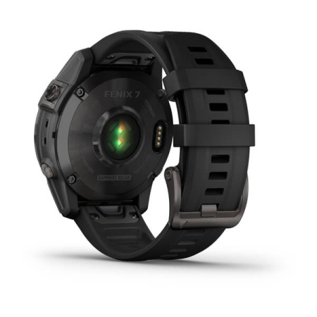 Garmin FENIX 7 Sapphire Solar титановый черный DLC с черным ремешком