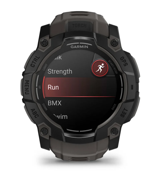 Garmin IINSTINCT 3 50 мм, AMOLED, Black with Charcoal Band