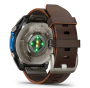 Garmin D2 Mach 2, 47 мм Titanium with Oxford Brown Leather Band