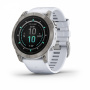 Garmin EPIX PRO (Gen 2) Sapphire Edition 51 мм, титановый белый, DLC, белый силиконовый ремешок Garmin EPIX PRO (Gen 2) Sapphire Edition 51 мм, титановый белый, DLC, белый силиконовый ремешок