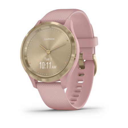 Garmin VIVOMOVE 3S золотистый циферблат с розовым ремешком Garmin VIVOMOVE 3S золотистый циферблат с розовым ремешком