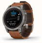 Garmin FENIX 7 Pro Sapphire Solar с кожаным ремешком Garmin FENIX 7 Pro Sapphire Solar с кожаным ремешком
