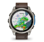 Garmin D2 Mach 2, 47 мм Titanium with Oxford Brown Leather Band