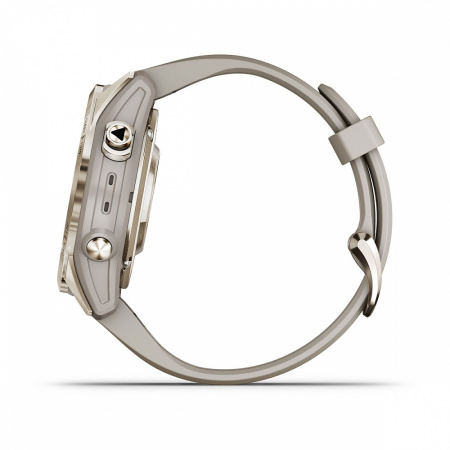 Garmin  FENIX 7S PRO Sapphire Solar золотистый корпус со светло-песочным ремешком