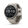 Часы Garmin Fenix 9 Pro - 43 мм, титановый, туманно-серый/темный песчаник силиконовый ремешок