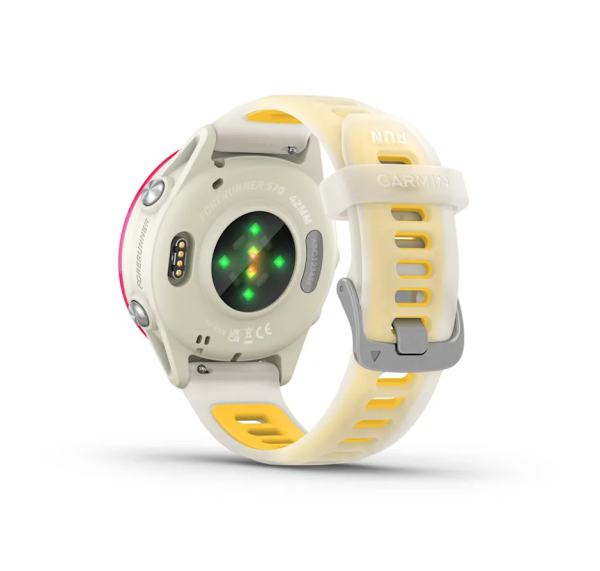 Garmin  FORERUNNER 570 42mm Bone with Raspberry and Mango Garmin  FORERUNNER 570 42mm Bone with Raspberry and Mango