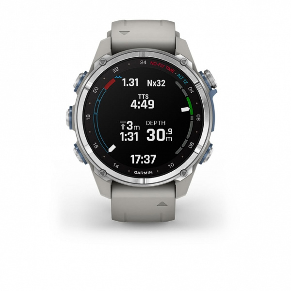 Garmin DESCENT MK3 дымчато-серый силиконовый рeмешок