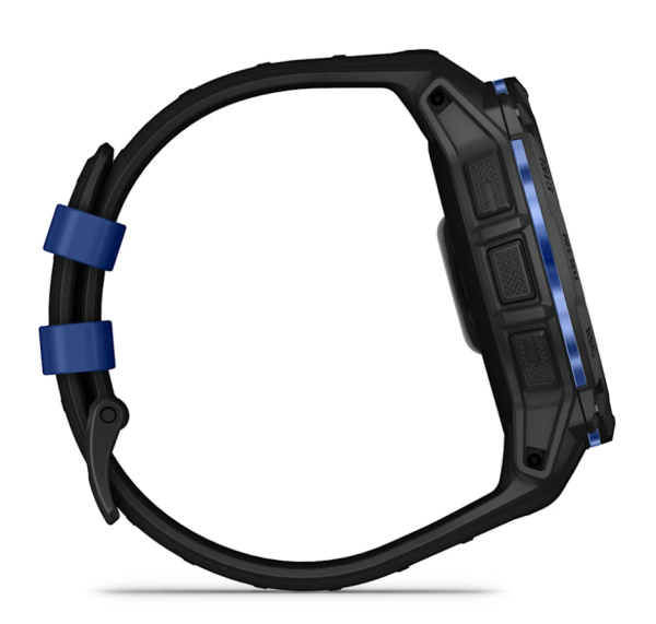 Garmin IINSTINCT 3 50 мм, AMOLED, Black with Black/Bolt Blue Band