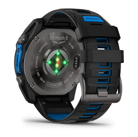 Garmin D2 Mach 2, 51 мм Carbon Gray DLC Titanium with Vented Titanium Bracelet
