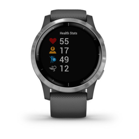 Garmin VIVOACTIVE 4 серые с серебристым безелем