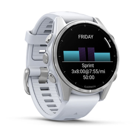 Garmin FENIX 8, 43 мм, AMOLED, Silver with White Stone силиконовый ремешок Garmin FENIX 8, 43 мм, AMOLED, Silver with White Stone силиконовый ремешок