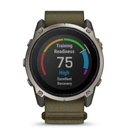 Часы Garmin Enduro 4 с оливковым тканевым ремешком ComfortFit
